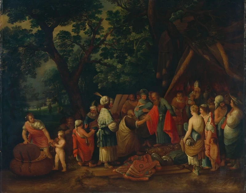 Gli ebrei portano le loro offerte per il Tabernacolo - Germanisches Nationalmuseum, Norimberga